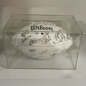Notre Dame 1991 Team Autographed Football Jerome Bettis Rick Mirer NCAA